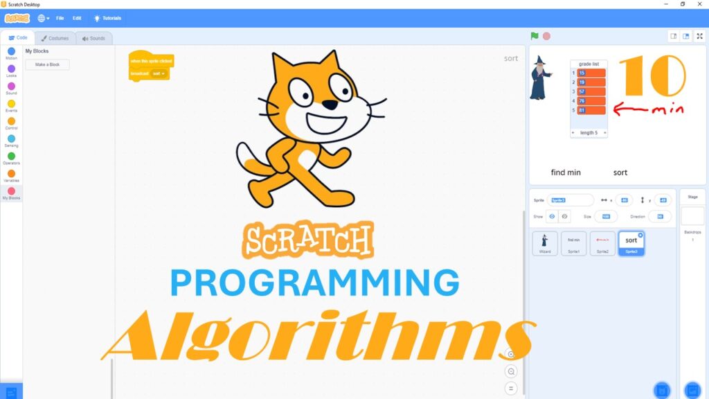 Scratch Algorithms Tutorial: Code Algorithms in Scratch Programming ...